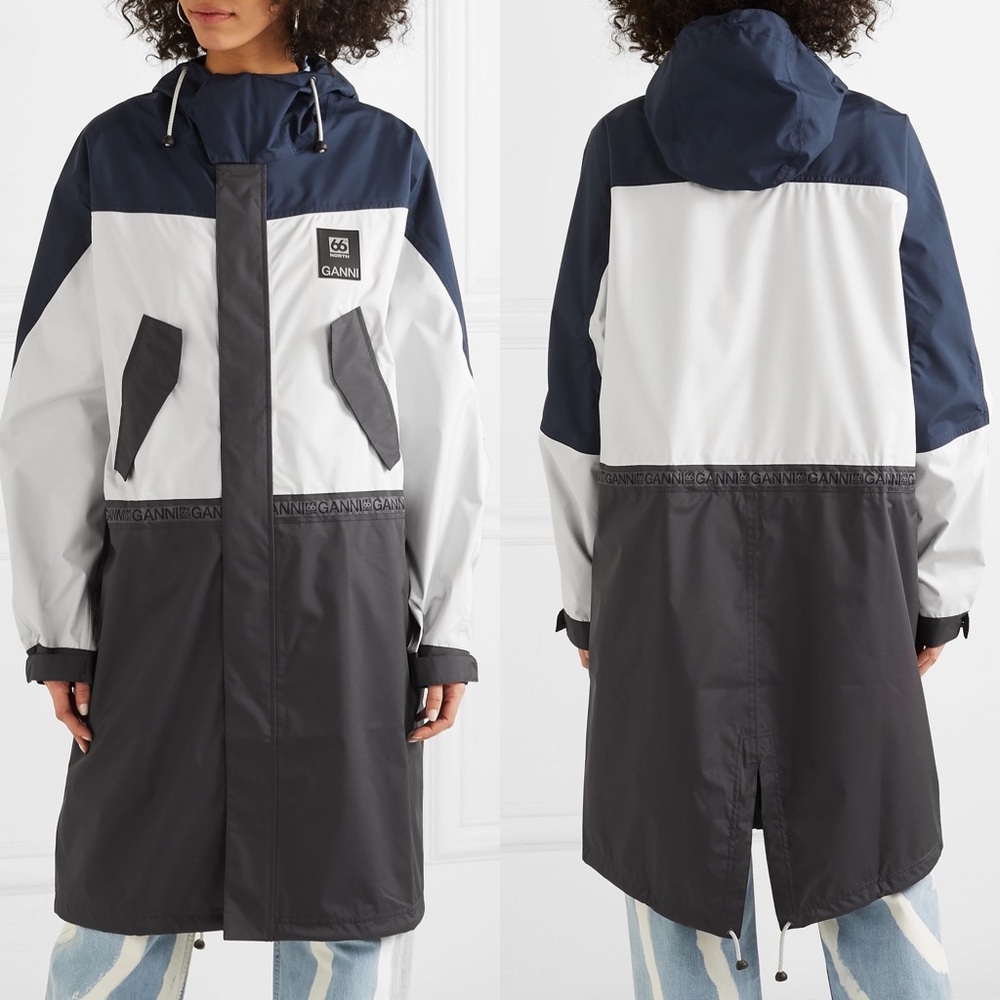 GANNI Hengill oversized ripstop jacket M/L
